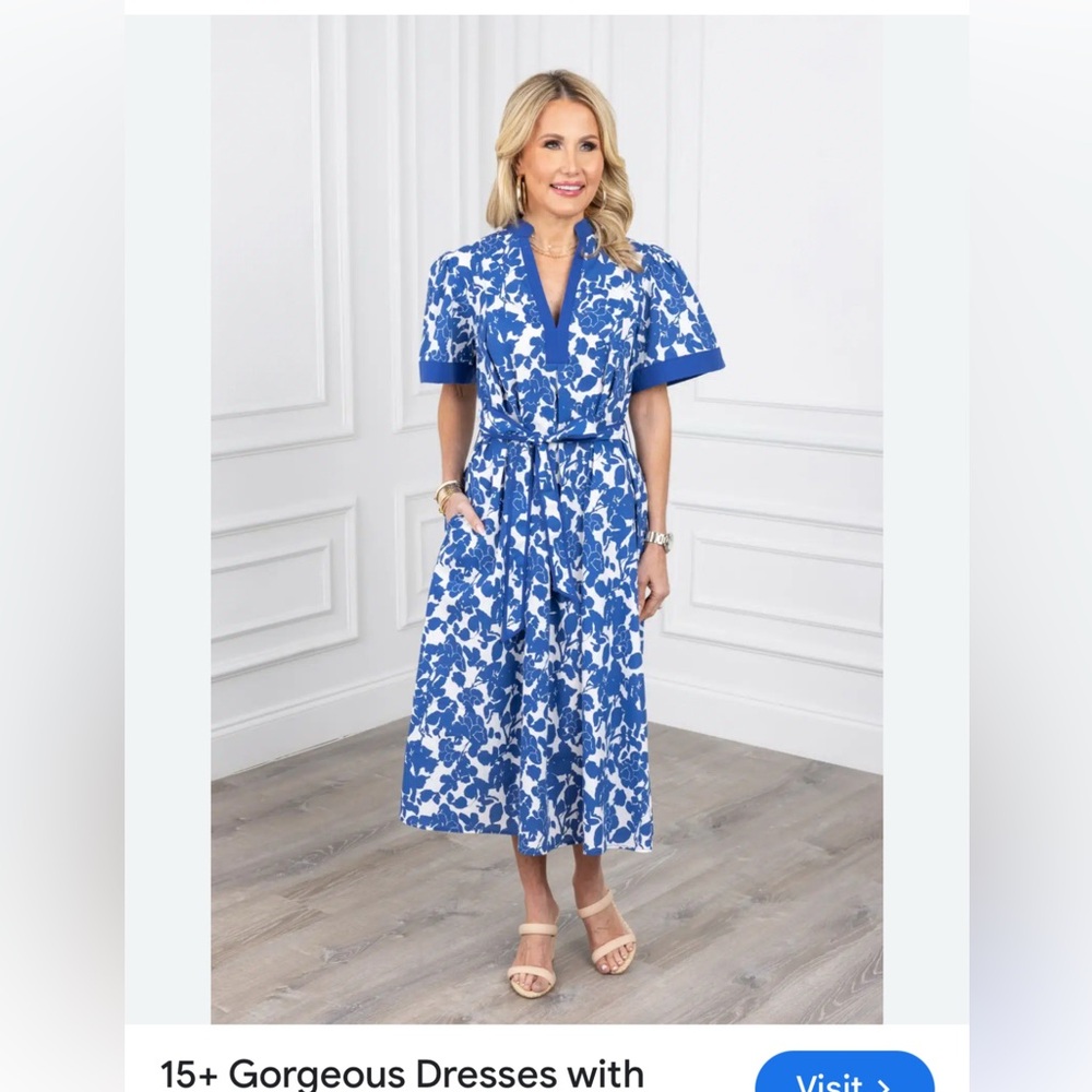 Avara cayleigh dress blue